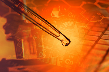 Pipette. Laboratory concept.