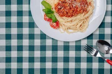 Italian pasta with meat