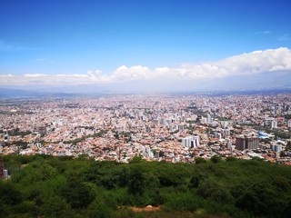 Naklejka premium Panorámica de ciudad