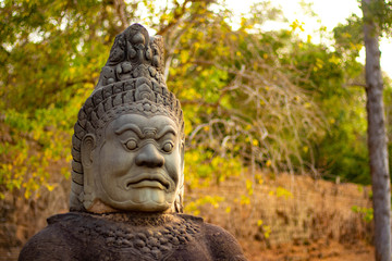A beautiful view of Angkor Thom temple at Siem Reap, Cambodia.