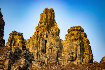 A beautiful view of Angkor Thom temple at Siem Reap, Cambodia.