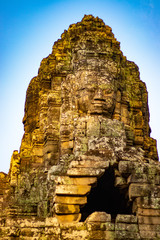 A beautiful view of Angkor Thom temple at Siem Reap, Cambodia.