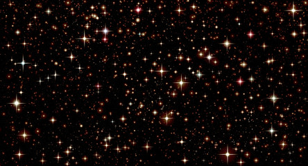 Fototapeta na wymiar Cosmic stars, outer space, stars shining on a black background, gold on black,beautiful, bright background with stars, space, astronomy