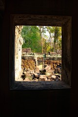 A beautiful view of Angkor Wat temples at Siem Reap, Cambodia.