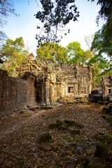 A beautiful view of Angkor Wat temples at Siem Reap, Cambodia.