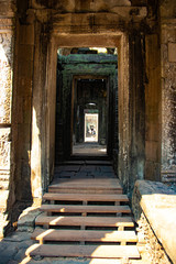 Fototapeta na wymiar A beautiful view of Angkor Wat temples at Siem Reap, Cambodia.