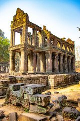 A beautiful view of Angkor Thom temple at Siem Reap, Cambodia.