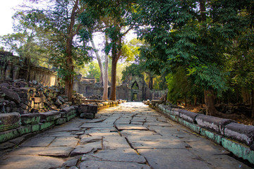 A beautiful view of Angkor Wat temple at Siem Reap, Cambodia.