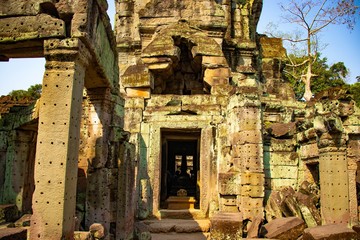 A beautiful view of Angkor Wat temple at Siem Reap, Cambodia.