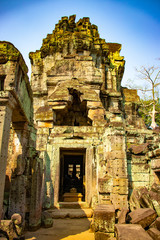 A beautiful view of Angkor Thom temple at Siem Reap, Cambodia.