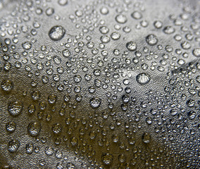 water droplets on Metal silver plating, background for your design