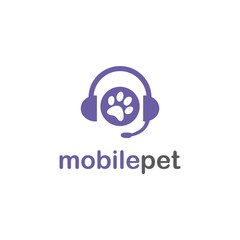 Mobile Pet Logo Vector