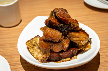 Delicious Chinese deep fried fish fillet from Suzhou local restaurant.