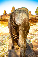 A beautiful view of Angkor Wat temple at Siem Reap, Cambodia.