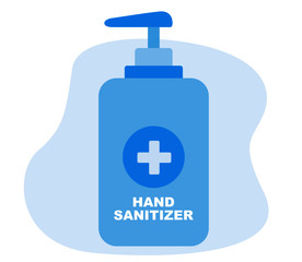 Hand sanitizer pump bottle Vector illustration. Vector hand sanitizer symbol. Hand sanitizer bottles vector.