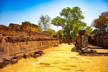 A beautiful view of Angkor Wat temple at Siem Reap, Cambodia.