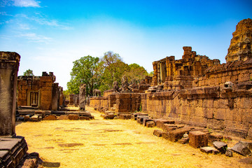 A beautiful view of Angkor Wat temple at Siem Reap, Cambodia.
