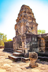 A beautiful view of Angkor Wat temple at Siem Reap, Cambodia.