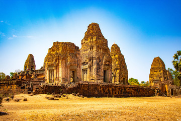 Fototapeta na wymiar A beautiful view of Angkor Wat temple at Siem Reap, Cambodia.