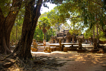 A beautiful view of Angkor Wat temple at Siem Reap, Cambodia.