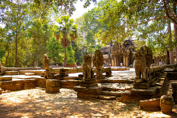 A beautiful view of Angkor Wat temple at Siem Reap, Cambodia.