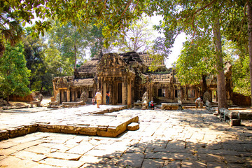 A beautiful view of Angkor Wat temple at Siem Reap, Cambodia.