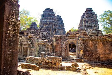 A beautiful view of Angkor Wat temple at Siem Reap, Cambodia.