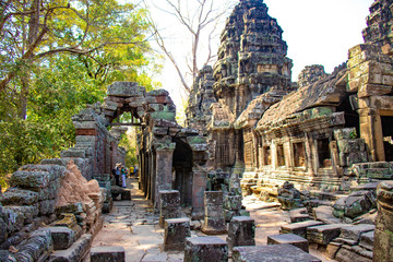 A beautiful view of Angkor Wat temple at Siem Reap, Cambodia.