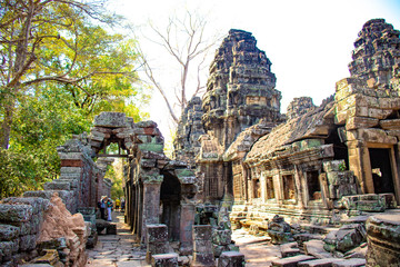 A beautiful view of Angkor Wat temple at Siem Reap, Cambodia.