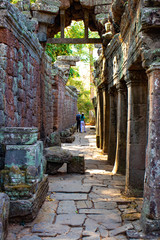 A beautiful view of Angkor Wat temple at Siem Reap, Cambodia.