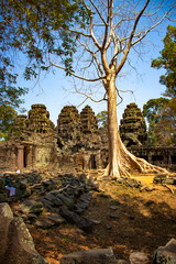 A beautiful view of Angkor Wat temple at Siem Reap, Cambodia.