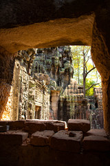 A beautiful view of Angkor Wat temple at Siem Reap, Cambodia.