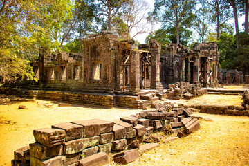 A beautiful view of Angkor Wat temple at Siem Reap, Cambodia.