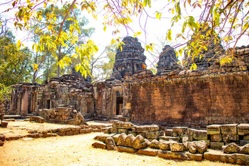 A beautiful view of Angkor Wat temple at Siem Reap, Cambodia.