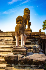 A beautiful view of Angkor Wat temple at Siem Reap, Cambodia.