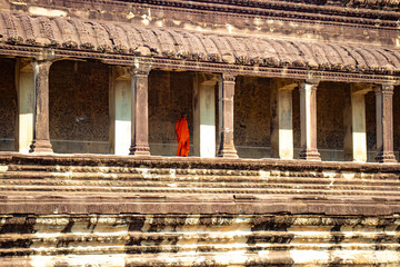 A beautiful view of Angkor Wat temple at Siem Reap, Cambodia.