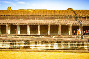 A beautiful view of Angkor Wat temple at Siem Reap, Cambodia.