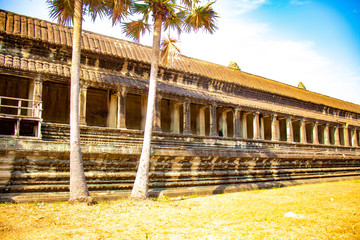 A beautiful view of Angkor Wat temple at Siem Reap, Cambodia.