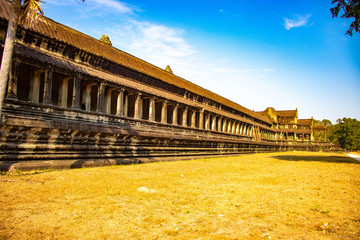 A beautiful view of Angkor Wat temple at Siem Reap, Cambodia.