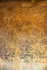 A beautiful view of  buddhist temple at Siem Reap, Cambodia.