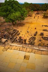 A beautiful view of buddhist temple at Siem Reap, Cambodia.