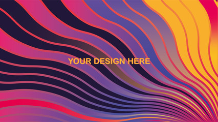Gradient abstract fluid color background with dynamic lines. Waves effect. Trandy vector Illustration for Wallpaper, Banner, website , Card, Book Illustration, landing page, Background
