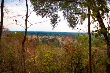 Obraz premium A beautiful view of Angkor Wat Complex at Siem Reap, Cambodia.