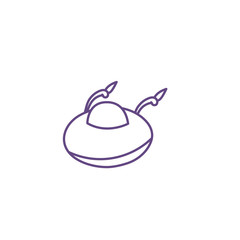 ufo flying space isolated icon
