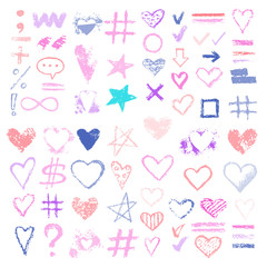 design chalk vector textures hand drawn textures