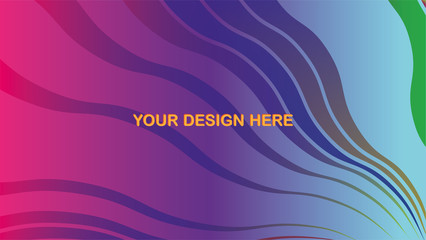 Gradient abstract fluid color background with dynamic lines. Waves effect. Trendy vector Illustration for Wallpaper, Banner, website , Card, Book Illustration, landing page, Background