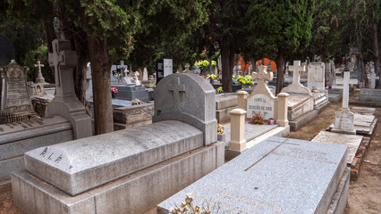 MADRID, SPAIN ,march 22: tombs in the sacramental of san isidro de madrid 