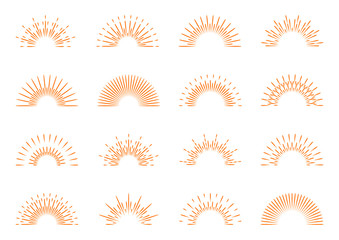 Sun burst. Sunrise or sunset