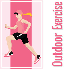 Outdoor exercise poster
