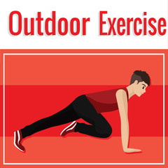 Outdoor exercise poster